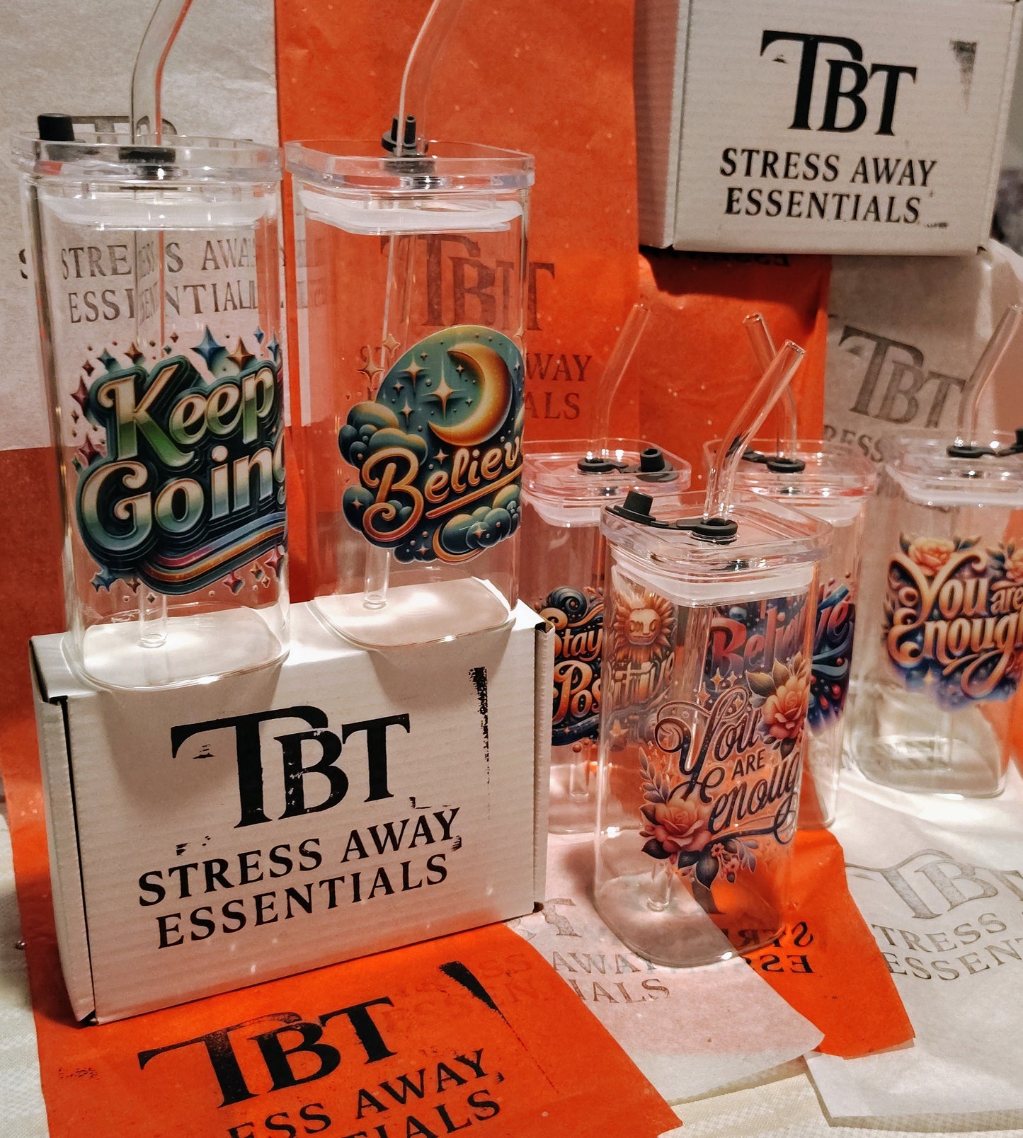 TBT Stress Away Essentials 13oz Tumbler Spirit Pick Glass Edition High Demand Limited Time Portal Price and Inventory.
