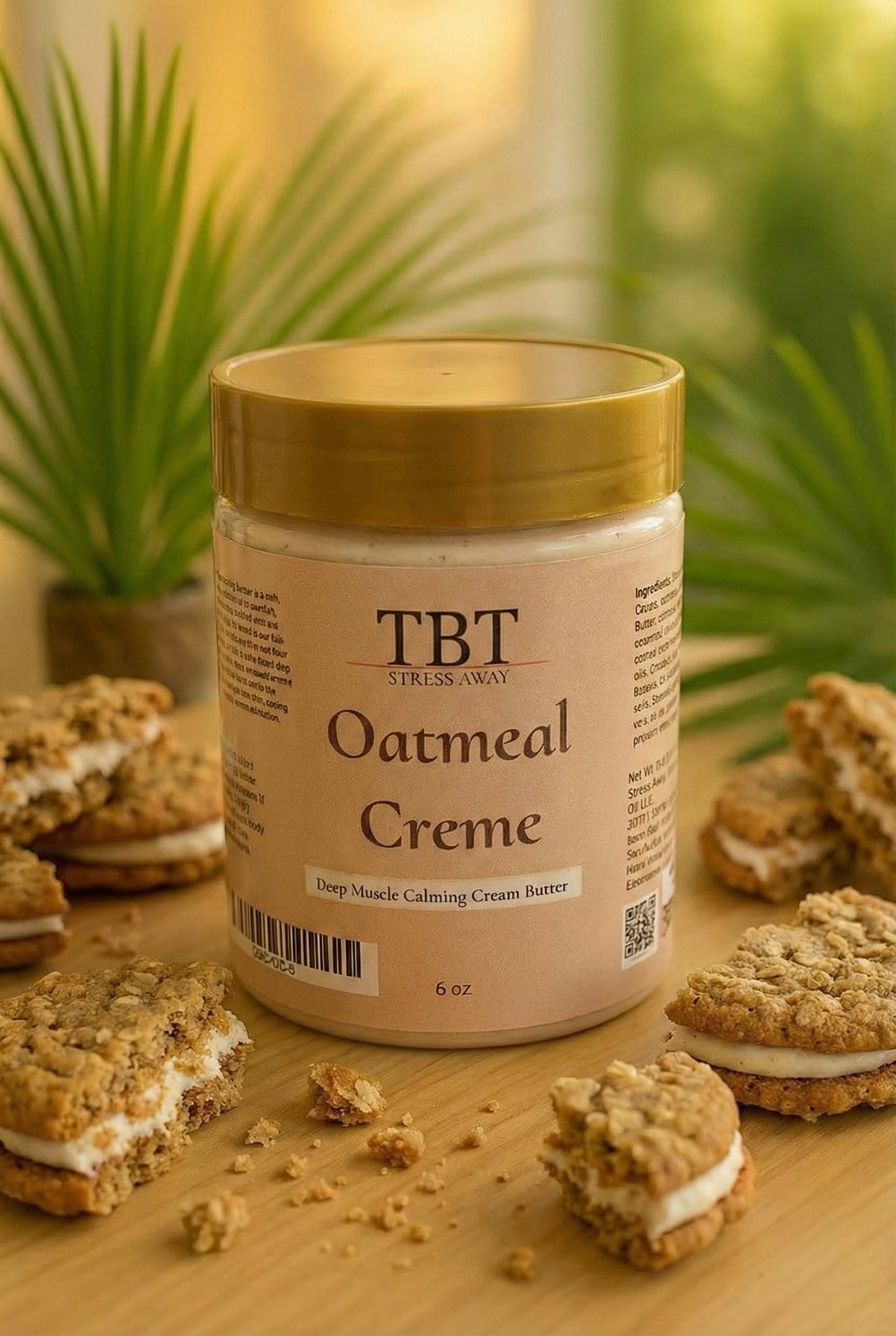 Oatmeal Creme Body Butter Cream 6oz